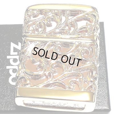 画像3: ZIPPO ライター 超重厚 メタルジャケット ゴールド 豪華 ジッポ 彫刻デザイン デビル 4面加工 金 メンズ ゴールドポリッシュ アクセサリー かっこいい プレゼント ギフト