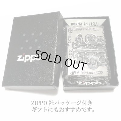 画像6: ZIPPO ライター メタルジャケット 超重厚 クロス シルバーイブシ ジッポ 5面加工 彫刻デザイン 銀 メンズ アクセサリー 十字架 かっこいい プレゼント ギフト