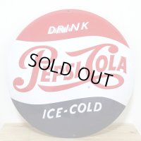 ブリキ看板 ペプシ アンティーク　珍しい ガレージ 赤 レッド　目立つ プレート 壁飾り 正規ライセンス品 アメリカン 雑貨 インテリア おしゃれ 可愛い サーファー カフェ 店舗