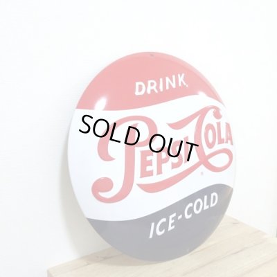 画像2: ブリキ看板 ペプシ アンティーク　珍しい ガレージ 赤 レッド　目立つ プレート 壁飾り 正規ライセンス品 アメリカン 雑貨 インテリア おしゃれ 可愛い サーファー カフェ 店舗