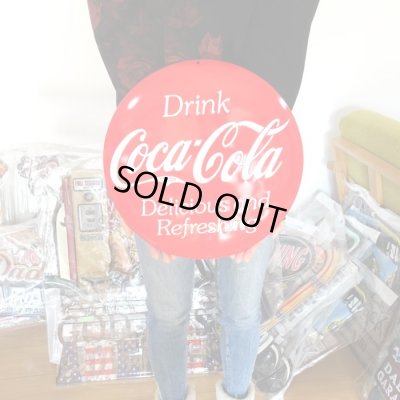 画像5: ブリキ看板 コカコーラ アンティーク ガレージ プレート 丸型 壁飾り 正規ライセンス品 アメリカン 雑貨 インテリア おしゃれ 可愛い サーファー カフェ 店舗