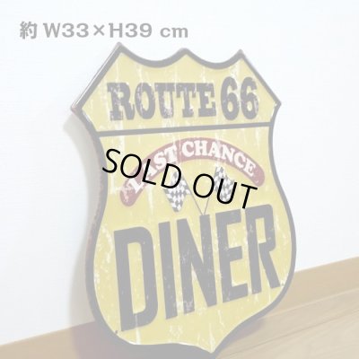 画像3: ブリキ看板 ビンテージ DINER ルート66 ガレージ プレート 壁飾り アメリカン 雑貨 大きい インテリア 可愛い かわいい サーファー カフェ 店舗