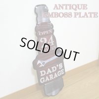 アメリカン ブリキ看板 エンボス加工 GARAGE PLUG 車 ガレージ プレート 壁飾り ビンテージ 雑貨 大きいインテリア 可愛い サーファー カフェ かわいい 店舗