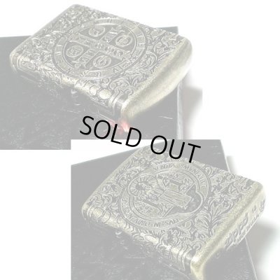 画像5: ZIPPO ライター アーマー ジッポ 4面連続彫刻 360°マルチカット アンティークブラス 映画コレクション ベネディクトデザイン メンズ ギフト プレゼント