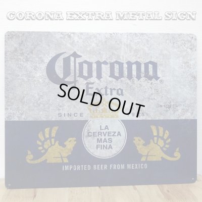 画像1: ブリキ看板 コロナ メタルサイン CORONA EXTRA アンティーク ガレージ 目立つ プレート 壁飾り 正規ライセンス品 ビール アメリカン 雑貨 可愛い インテリア おしゃれ 可愛い サーファー カフェ 店舗