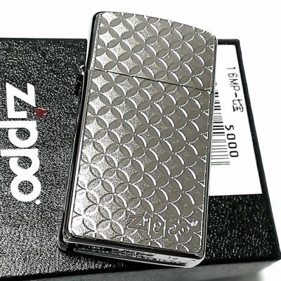 画像2: ZIPPO スリムジッポ ライター 桜模様 細密エッチング 彫刻 ニッケル鍍金 シルバー Metal Plate 女性
