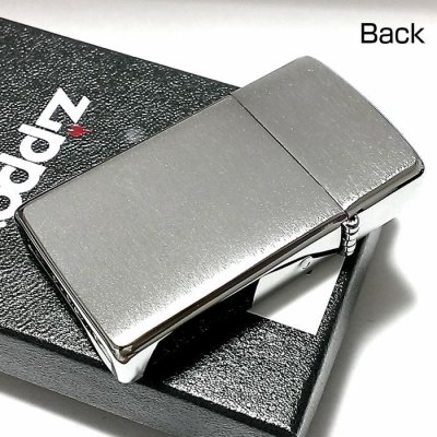 画像3: ZIPPO スリムジッポ ライター 桜模様 細密エッチング 彫刻 ニッケル鍍金 シルバー Metal Plate 女性