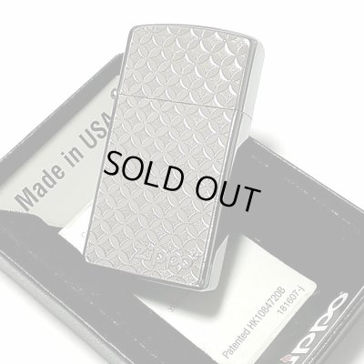 画像5: ZIPPO スリム ジッポ ライター 七宝 細密エッチング 彫刻 ニッケル鍍金 シルバー Metal Plate 女性 可愛い おしゃれ メンズ レディース