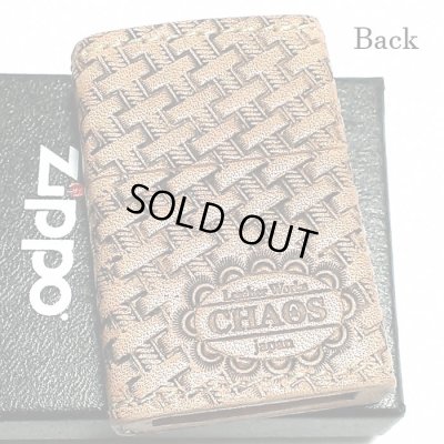 画像3: ZIPPO ライター 革巻き ジッポ バスケットスタンプ 4面彫刻 おしゃれ カオス Leather Works 牛本革 ハンドメイド かっこいい 皮 メンズ ブランド プレゼント