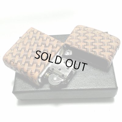 画像5: ZIPPO ライター 革巻き ジッポ バスケットスタンプ 4面彫刻 おしゃれ カオス Leather Works 牛本革 ハンドメイド かっこいい 皮 メンズ ブランド プレゼント