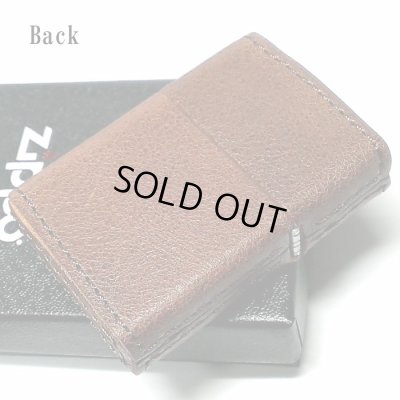 画像3: ZIPPO 革巻き ジッポ おしゃれ ライター キーホール ブラウン レザー 茶 鍵穴 アンティーク メタル クラシック 本牛皮 かっこいい メンズ ギフト