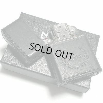 画像5: ZIPPO おしゃれ ライター 革巻き ブラック ジッポ ロゴデザイン レザー シンプル 本牛革 黒 かっこいい 皮 メンズ 渋い ギフト プレゼント