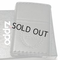 ZIPPO おしゃれ ライター 革巻き ブラック ジッポ ロゴデザイン レザー シンプル 本牛革 黒 かっこいい 皮 メンズ 渋い ギフト プレゼント