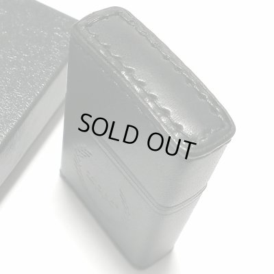 画像6: ZIPPO おしゃれ ライター 革巻き ブラック ジッポ ロゴデザイン レザー シンプル 本牛革 黒 かっこいい 皮 メンズ 渋い ギフト プレゼント