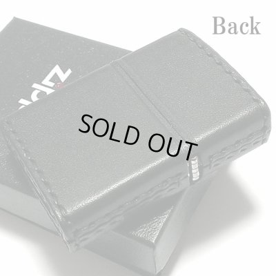 画像4: ZIPPO おしゃれ ライター 革巻き ブラック ジッポ ロゴデザイン レザー シンプル 本牛革 黒 かっこいい 皮 メンズ 渋い ギフト プレゼント