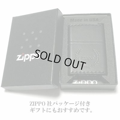 画像7: ZIPPO おしゃれ ライター 革巻き ブラック ジッポ ロゴデザイン レザー シンプル 本牛革 黒 かっこいい 皮 メンズ 渋い ギフト プレゼント