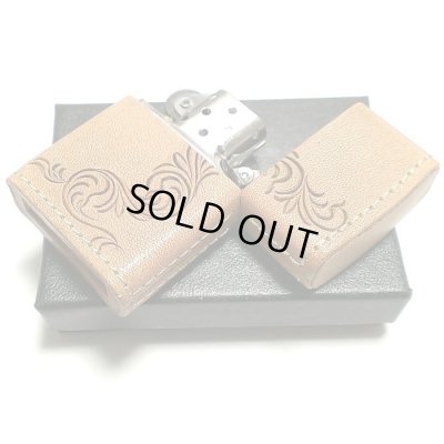 画像5: ZIPPO ライター 革巻き ジッポ 唐草 3面彫刻 おしゃれ カオス Leather Works 牛本革 ハンドメイド かっこいい 皮 メンズ ブランド ギフト