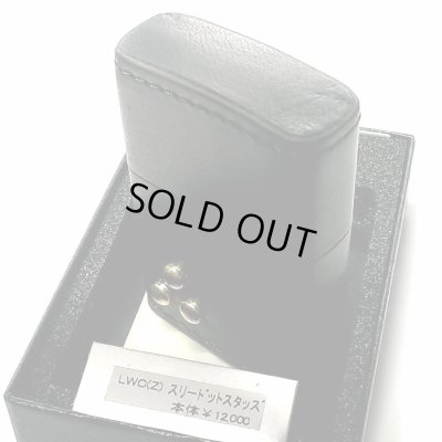 画像6: ZIPPO ライター 革巻き ジッポ おしゃれ カオス ブラック スリードットスタッズ 真鍮 Leather Works 黒 牛本皮 ハンドメイド 彫刻 かっこいい メンズ ブランド ギフト