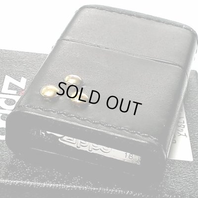 画像5: ZIPPO ライター 革巻き ジッポ おしゃれ カオス ブラック スリードットスタッズ 真鍮 Leather Works 黒 牛本皮 ハンドメイド 彫刻 かっこいい メンズ ブランド ギフト