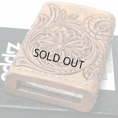 画像4: ZIPPO ライター 本革巻き ジッポ カオス シェリダンクラフト 手彫り Leather Works 牛革 ハンドメイド 彫刻 かっこいい おしゃれ ブランド メンズ 高級 ギフト