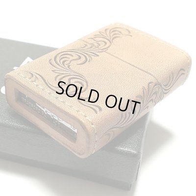 画像6: ZIPPO ライター 革巻き ジッポ 唐草 3面彫刻 おしゃれ カオス Leather Works 牛本革 ハンドメイド かっこいい 皮 メンズ ブランド ギフト