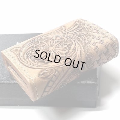 画像5: ZIPPO 革巻き ライター おしゃれ ジッポ かっこいい カオス シェリダンクラフト＆バスケット 手彫り Leather Works 牛革 ハンドメイド 彫刻 メンズ ブランド ギフト