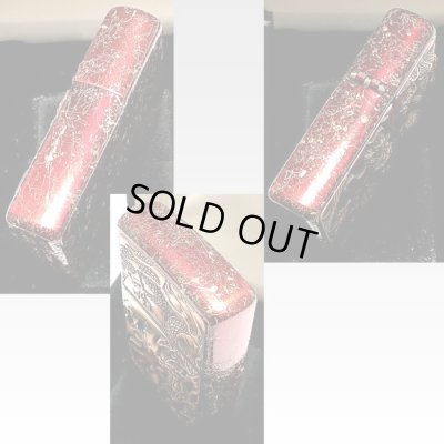 画像5: ZIPPO 和柄 ライター ライズメタル 赤龍 金乱糸 赤 金 伝統工芸 ジッポ 本漆塗り かっこいい 竜 レッド ゴールド おしゃれ ドラゴン 高級 メンズ ギフト プレゼント