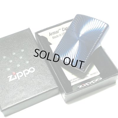 画像6: ZIPPO アーマー ブルーチタンウェーブ ジッポ ライター チタン加工 彫刻 両面加工 青 かっこいい 重厚 おしゃれ 高級 メンズ ギフト プレゼント