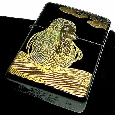 画像6: ZIPPO ライター 本金蒔絵 アマビエ 伝統工芸 ジッポ スワロフスキー 漆塗り 黒 かっこいい ゴールド おしゃれ 高級 メンズ ギフト プレゼント