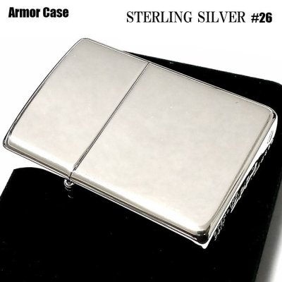 画像2: ZIPPO 純銀 スターリングシルバー アーマー ジッポ ライター 重厚モデル ミラー仕上げ かっこいい 鏡面 ポリッシュ メンズ レディース 銀無垢 シンプル おしゃれ ギフト