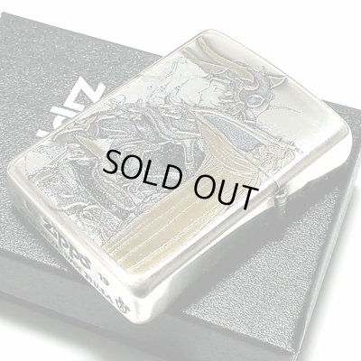 画像8: ZIPPO アーマー 天野喜孝 ジッポ ライター 両面デザイン アンティーク 銀いぶし 彫刻柄 かっこいい 重厚 おしゃれ ゲーム メンズ ギフト プレゼント