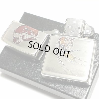 画像5: ZIPPO ライター 天野喜孝 ジッポ ゲーム 銀イブシ エッチング彫刻 アンティークシルバー かっこいい おしゃれ メンズ ギフト
