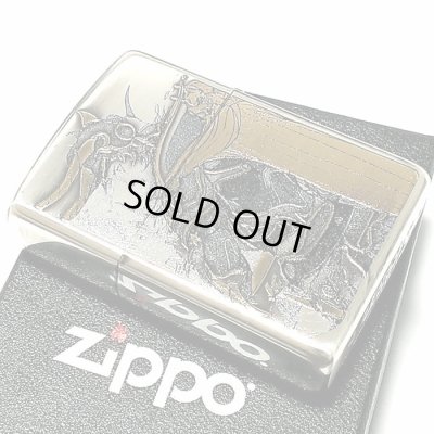 画像6: ZIPPO アーマー 天野喜孝 ジッポ ライター 両面デザイン アンティーク 銀いぶし 彫刻柄 かっこいい 重厚 おしゃれ ゲーム メンズ ギフト プレゼント