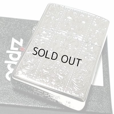 画像5: ZIPPO ライター プラチナアラベスク ジッポ シルバー 中世模様 両面加工 メンズ レディース おしゃれ かっこいい ギフト プレゼント