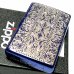 画像5: ZIPPO ライター ブルーアラベスク ジッポ ブルーイオン 銀差し 中世模様 両面加工 メンズ おしゃれ かっこいい ギフト プレゼント