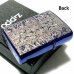 画像3: ZIPPO ライター ブルーアラベスク ジッポ ブルーイオン 銀差し 中世模様 両面加工 メンズ おしゃれ かっこいい ギフト プレゼント
