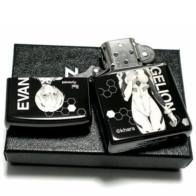 画像5: ZIPPO エヴァンゲリオン ジッポ ライター 綾波レイ 限定 シリアル入り ブラックチタンコート 新劇場版 かっこいい 黒 レーザー彫刻 アニメ メンズ レディース ギフト プレゼント
