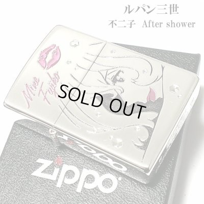 画像2: ZIPPO ルパン三世 ジッポ ライター 不二子 アフターシャワー シルバー サテン 可愛い ジッポー アニメ キャラクター セクシー 両面加工 女性 かわいい キスマーク メンズ レディース ギフト プレゼント