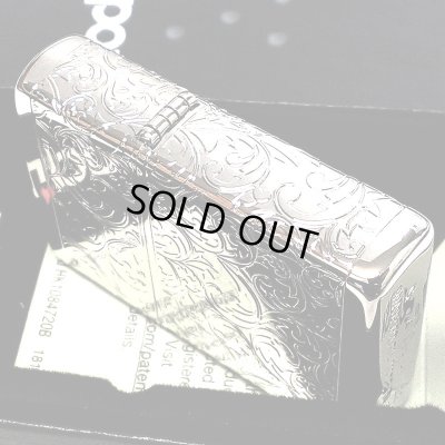 画像4: ZIPPO ライター アラベスク プラチナシルバー 限定 ジッポ シリアルナンバー入り 鏡面仕上げ 4面連続加工 高級 メンズ レディース 彫刻 かっこいい 銀 おしゃれ ギフト プレゼント