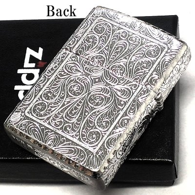 画像3: ZIPPO ライター アラベスク 限定 アラベスク ジッポ 限定 シリアルナンバー入り 5面加工 シルバー おしゃれ リューター加工 彫刻 高級 銀鍍金 かっこいい メンズ ギフト プレゼント