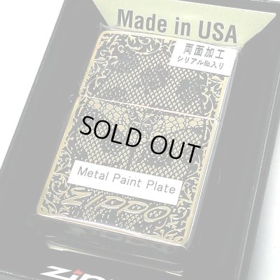 画像8: ZIPPO セクシーメタル 裏面蝶 ジッポ ライター 限定シリアルNo.入り 両面加工 ガンメタ 薔薇 Sexy Metal バタフライ ゴールド メタル貼り 金 おしゃれ メンズ レディース ギフト プレゼント