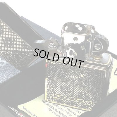 画像4: ZIPPO セクシーメタル 裏面蝶 ジッポ ライター 限定シリアルNo.入り 両面加工 ガンメタ 薔薇 Sexy Metal バタフライ ゴールド メタル貼り 金 おしゃれ メンズ レディース ギフト プレゼント