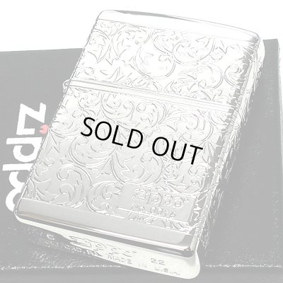 画像2: ZIPPO ライター アラベスク プラチナシルバー 限定 ジッポ シリアルナンバー入り 鏡面仕上げ 4面連続加工 高級 メンズ レディース 彫刻 かっこいい 銀 おしゃれ ギフト プレゼント