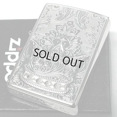 画像6: ZIPPO 限定 ジッポ ライター クラウン エッチング彫刻 シリアルナンバー入り アンティークシルバー 燻し加工 おしゃれ スワロフスキー 王冠 銀 ラインストーン かっこいい メンズ プレゼント ギフト