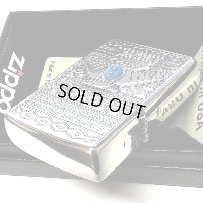 画像5: ZIPPO サンダーバード 御守り ジッポ ライター 青 エッチング彫刻 ブルーターコイズ シルバーイブシ 珍しい お守り メンズ ギフト プレゼント