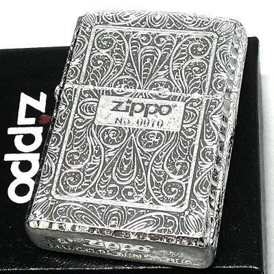画像2: ZIPPO ライター アラベスク 限定 アラベスク ジッポ 限定 シリアルナンバー入り 5面加工 シルバー おしゃれ リューター加工 彫刻 高級 銀鍍金 かっこいい メンズ ギフト プレゼント