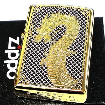 画像2: ZIPPO 限定88個 龍 ドラゴン ジッポ ライター 彫刻 金タンク ブラック ゴールド シリアルナンバー入り 両面加工 竜 八 和柄 かっこいい 御守り メンズ 父の日 ギフト プレゼント