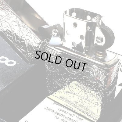 画像5: ZIPPO ライター アラベスク プラチナシルバー 限定 ジッポ シリアルナンバー入り 鏡面仕上げ 4面連続加工 高級 メンズ レディース 彫刻 かっこいい 銀 おしゃれ ギフト プレゼント