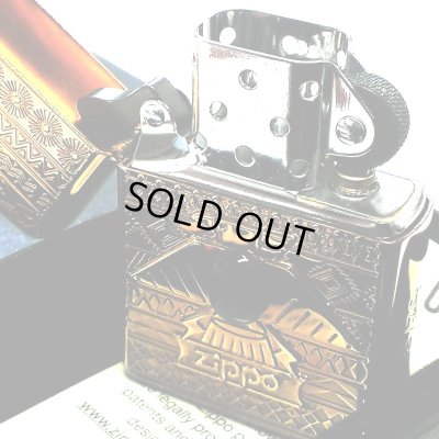 画像5: ZIPPO 限定70個生産 サンダーバード オニキス 御守り ジッポ ライター エッチング彫刻 アンティークブラス 両面加工 シリアルナンバー入り お守り メンズ ギフト プレゼント