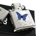 画像5: ZIPPO 限定 ブルーバタフライ ジッポ ライター ローズ シルバー シリアルNo入り 蝶 ホワイトニッケル かわいい スワロフスキー 蝶々 両面加工 美しい バラ ブルー おしゃれ 青 薔薇 メンズ レディース ギフト プレゼント